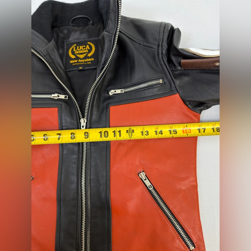 Luca Designs Naruto Shippuden Uzumaki Real Leather Jacket XS - Picture 12 of 13